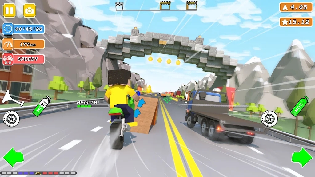 方块摩托骑士游戏官方最新版[图3]
