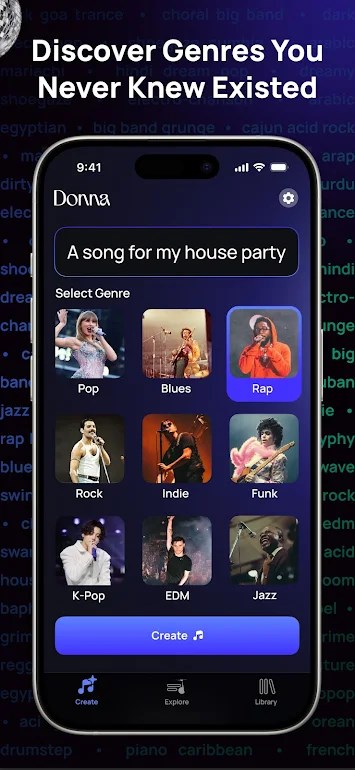 Donna AI Song Music Maker mod apk 1.0.17 premium unlocked free purchase[图2]